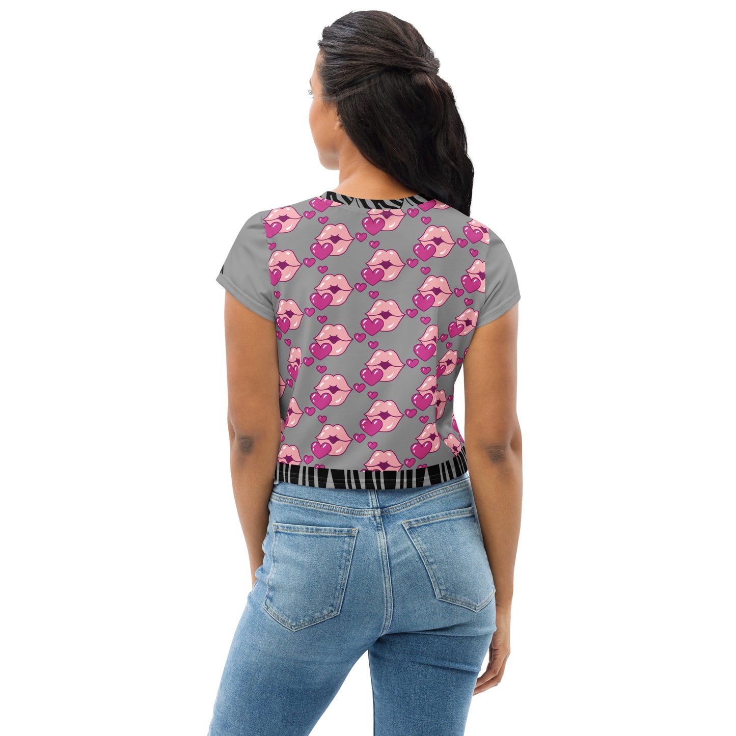 Sorry Boys I Kiss Girls LGBT Pride Funny Crop Top Shirt Tee