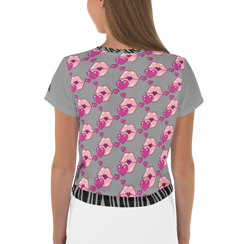 Sorry Boys I Kiss Girls LGBT Pride Funny Crop Top Shirt Tee
