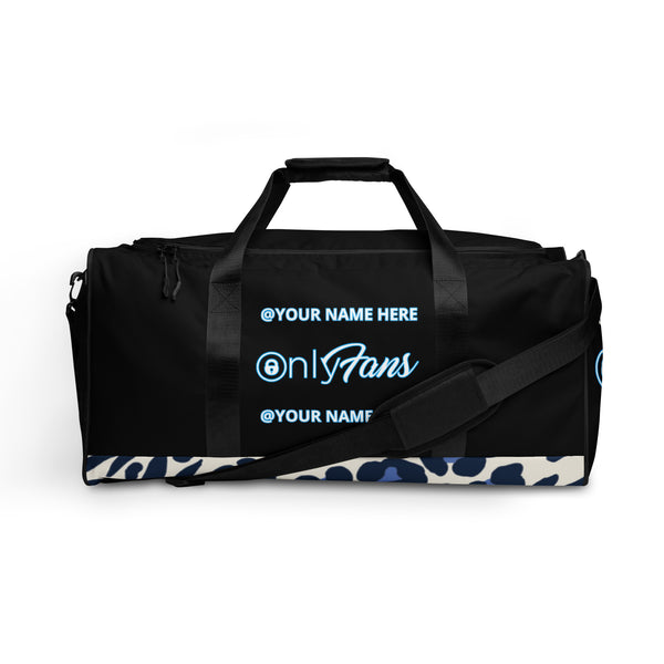 ONLYFANS Personalized Custom Cheetah Print Duffel Bag, Yoga, Gym, Luggage, Customizable