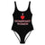 I Heart Dominant Women One-Piece Swimsuit