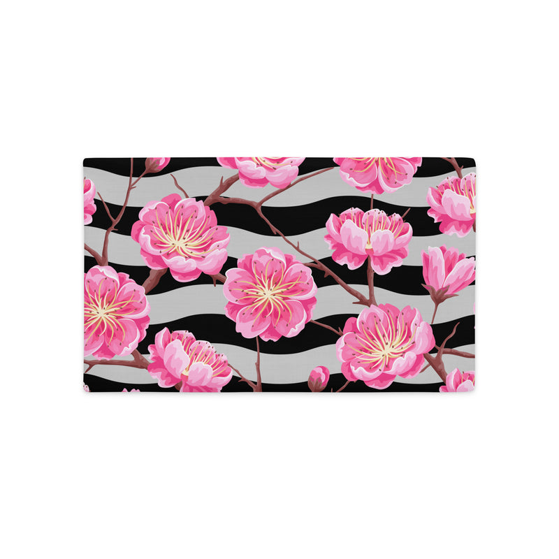 Blossom Dreams: Reversible 2-in-1 Custom Cherry Blossom Pillow Case Cover Decor