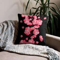 Blossom Bliss: 2 in 1 Custom Reversible Cherry Blossom Pillow Cover – Transform Your Space with Dual Designs!