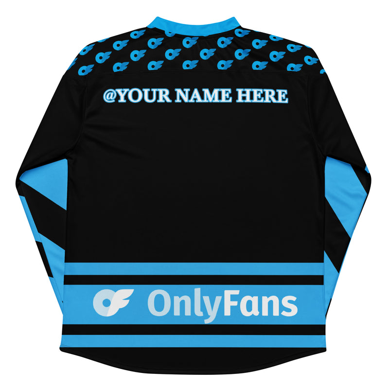 Your Ultimate Onlyfans Icebreaker! Onlyfans Personalized Custom Recycled hockey fan jersey Shirt