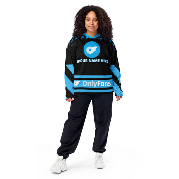 Your Ultimate Onlyfans Icebreaker! Onlyfans Personalized Custom Recycled hockey fan jersey