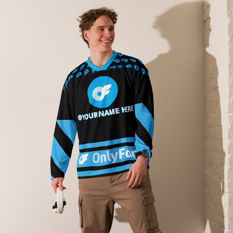 Your Ultimate Onlyfans Icebreaker! Onlyfans Personalized Custom Recycled hockey fan jersey Shirt