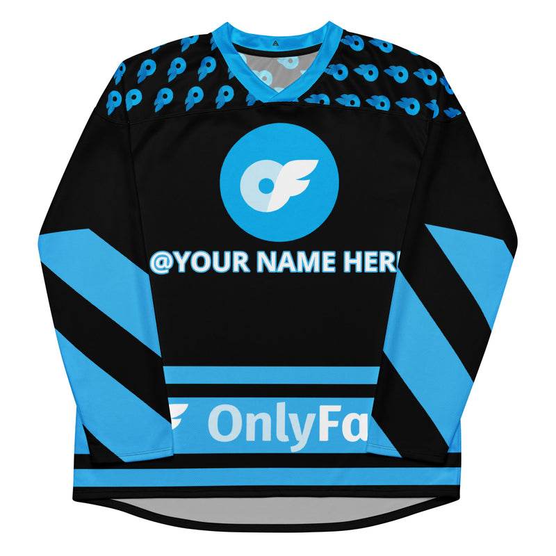 Your Ultimate Onlyfans Icebreaker! Onlyfans Personalized Custom Recycled hockey fan jersey Shirt