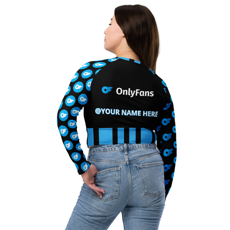 Onyfans Personalized Custom Wrap Your Name Around My Curves: Personalized Eco-Sexy SensationCrop Top