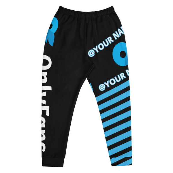 ONLYFANS Show Off in Style Custom Personalized Name Logo Men's Joggers | Personalized Sweatpants | Unique Style Content Creator Gift