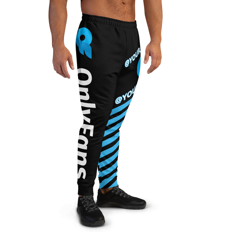 ONLYFANS Show Off in Style Custom Personalized Name Logo Men's Joggers | Personalized Sweatpants | Unique Style Content Creator Gift