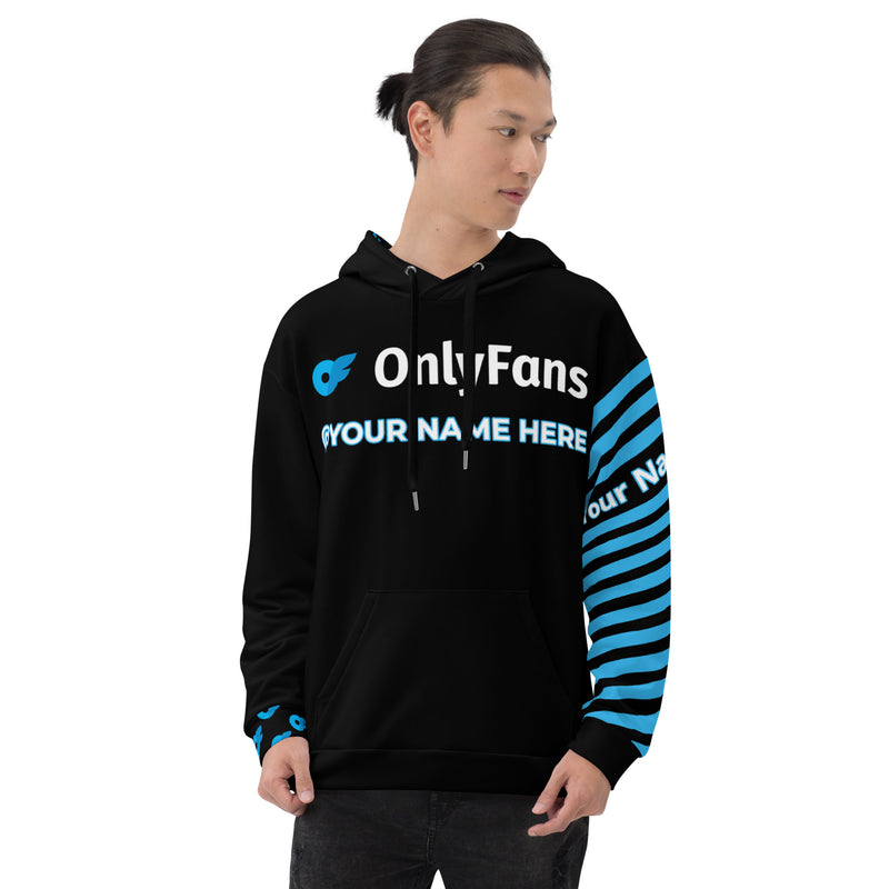 Onlyfans Wrap Yourself in Mischief: Onlyfans Custom Personalized Name Logo Unisex Hoodie | Content Creator | Hooded Sweatshirt