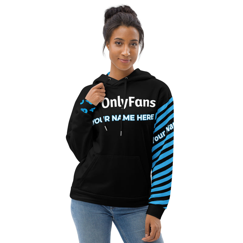 Onlyfans Wrap Yourself in Mischief: Onlyfans Custom Personalized Name Logo Unisex Hoodie | Content Creator | Hooded Sweatshirt