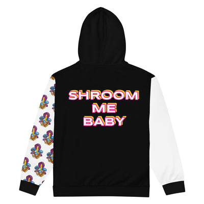 Shroom Me Baby Unisex Zip Hoodie, Gender Neutral Adult Hoodie, Women,Men,  Psychedelic Fungi Mushroom Clothing , Rave Party, Festival Clothing