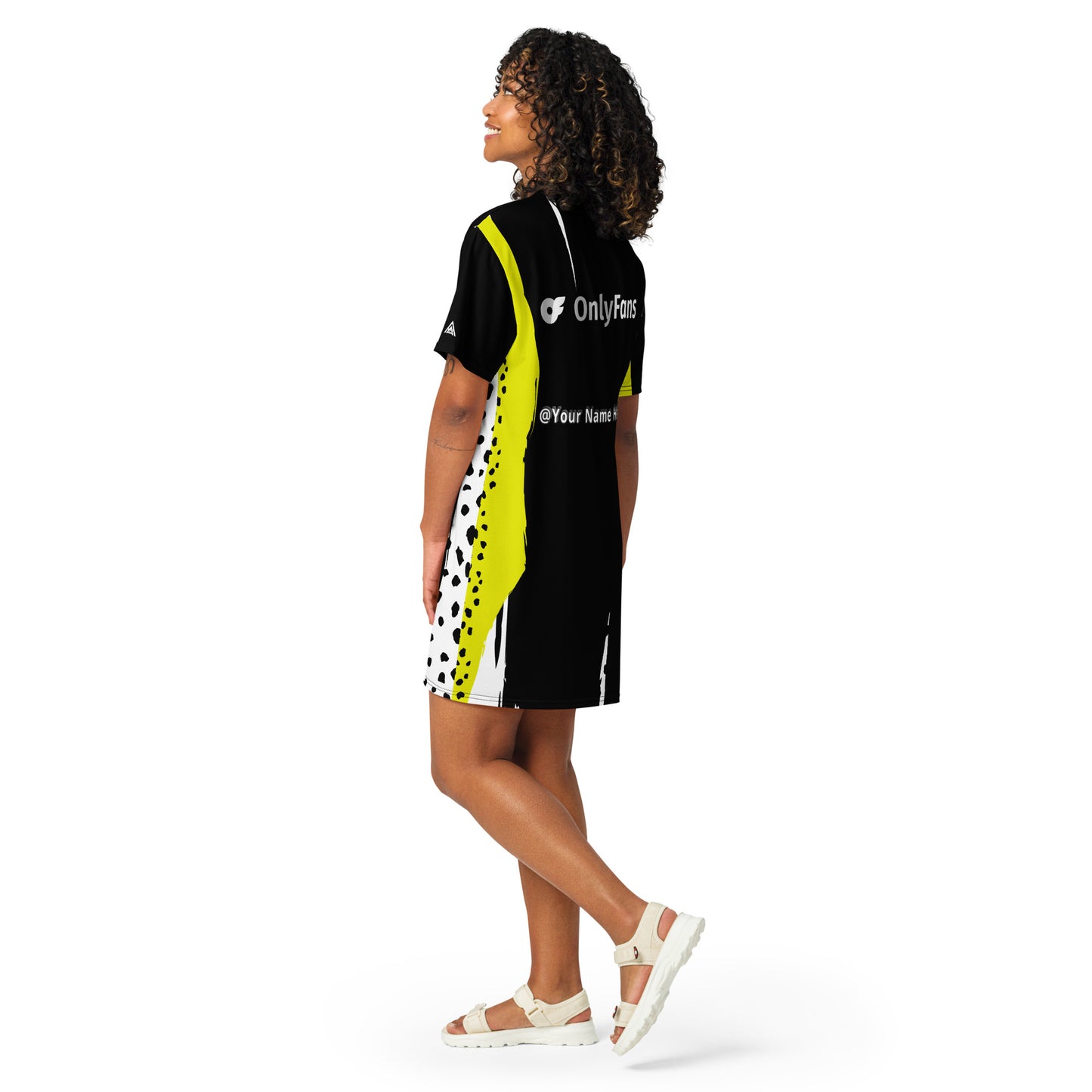 Slip into Sensuality Onlyfans Custom Personalized Name T-shirt dress