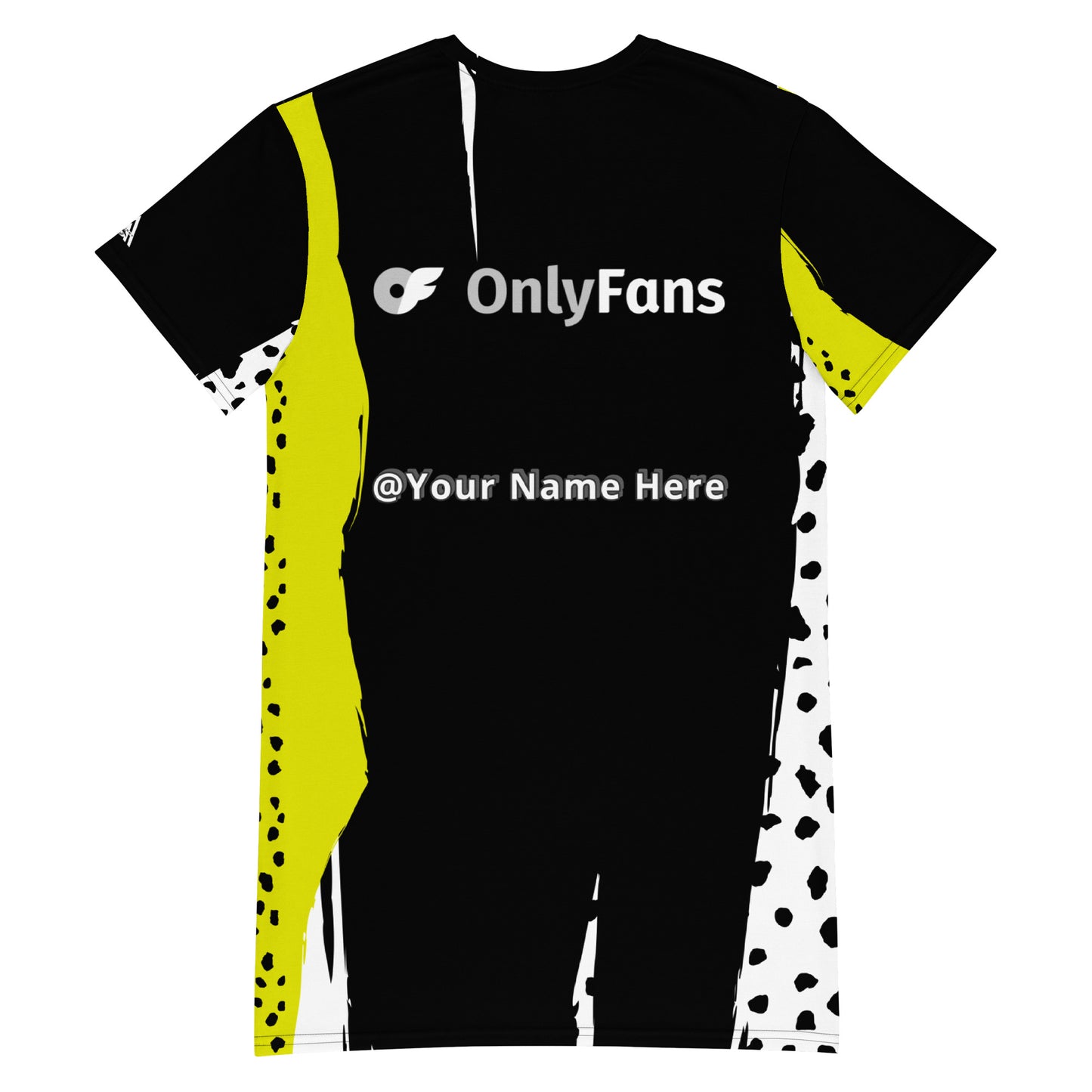 Slip into Sensuality Onlyfans Custom Personalized Name T-shirt dress
