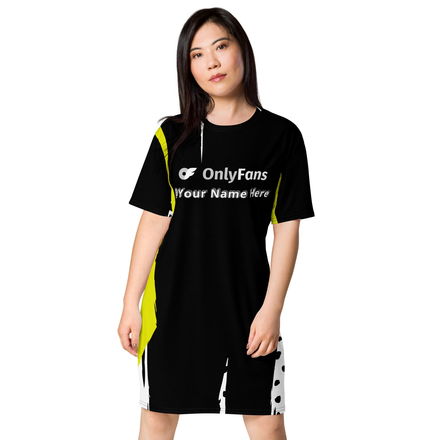 Slip into Sensuality Onlyfans Custom Personalized Name T-shirt dress