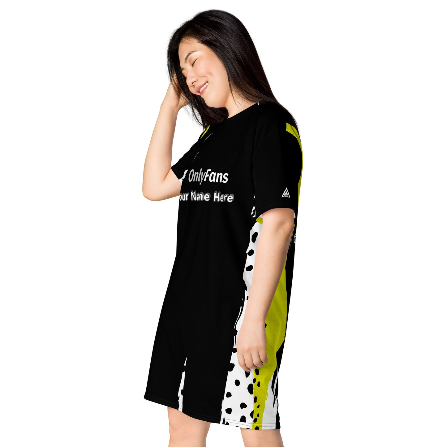 Slip into Sensuality Onlyfans Custom Personalized Name T-shirt dress