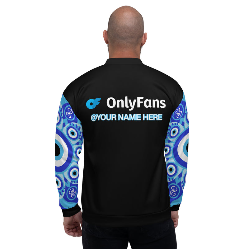 Onlyfans Personalized Custom Evil Eye Unisex Bomber Jacket