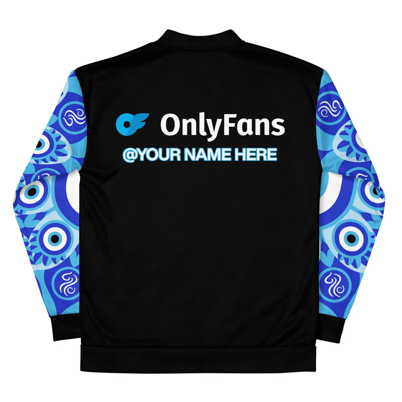Onlyfans Personalized Custom Evil Eye Unisex Bomber Jacket