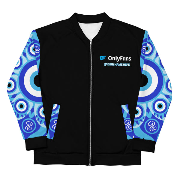 Onlyfans Personalized Custom Evil Eye Unisex Bomber Jacket