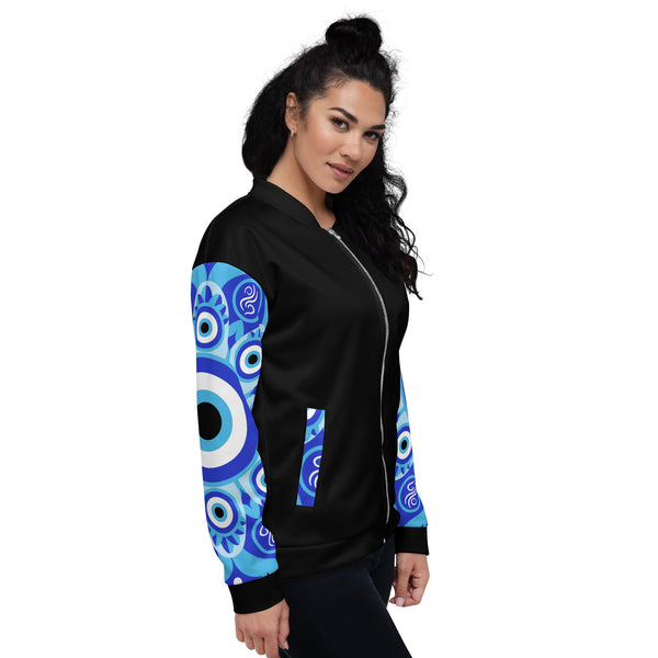 Onlyfans Personalized Custom Evil Eye Unisex Bomber Jacket