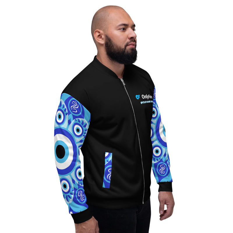 Onlyfans Personalized Custom Evil Eye Unisex Bomber Jacket