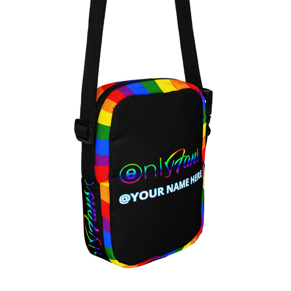 Onlyfans Rainbow Revival Personalized Custom Rainbow Pride Utility crossbody bag LGBTQ+ Genderless Unisex