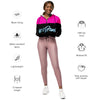 OnlyFans Personalized Custom Women’s Cropped Windbreaker Jacket (Pink/Blk)