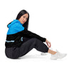 Onlyfans Personalized Custom Women’s cropped Windbreaker Jacket (Blue/Blk)