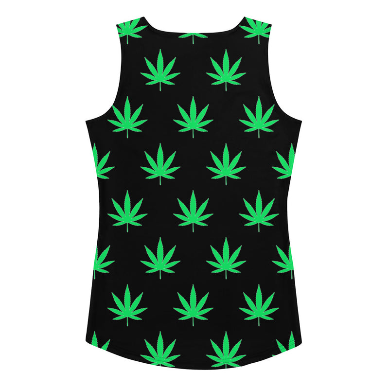 Under The Influence Ganja Body Hugging Tank Top - Attire T LLC