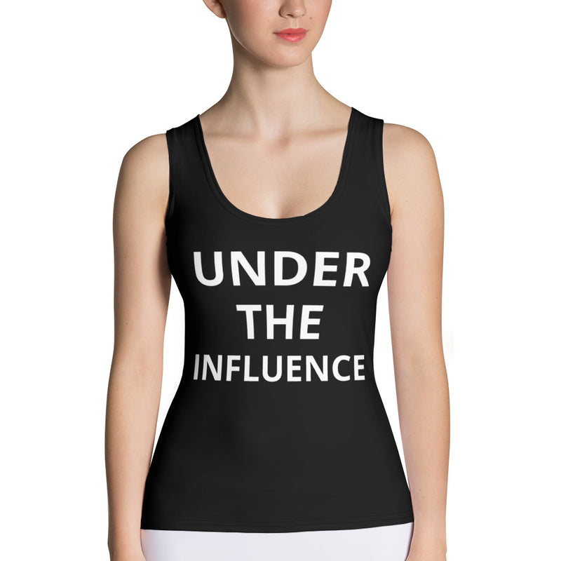 Under The Influence Ganja Body Hugging Tank Top - Attire T LLC