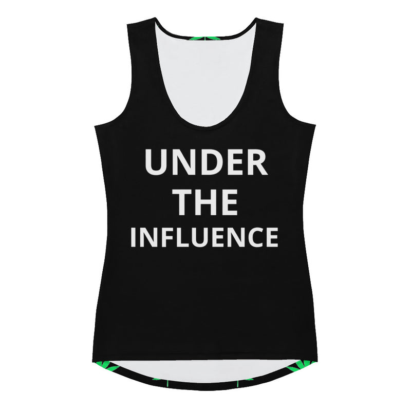 Under The Influence Ganja Body Hugging Tank Top - Attire T LLC