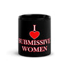 I Heart Submissive Women Black Glossy Mug