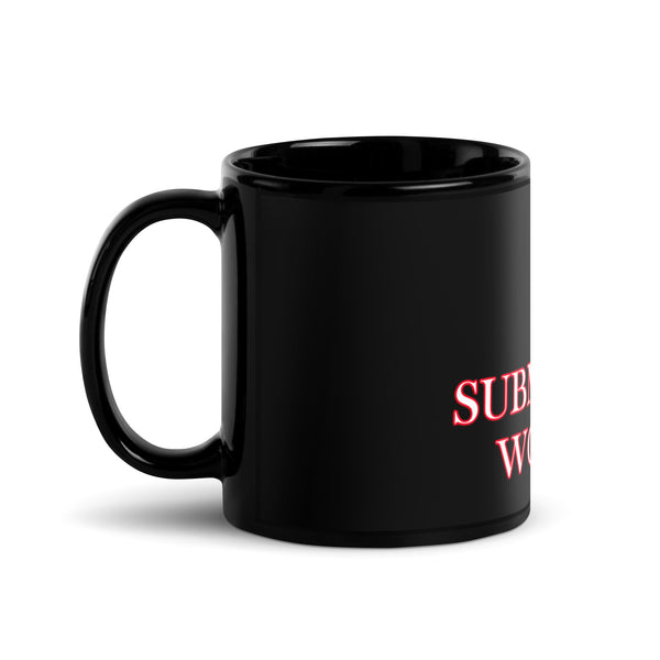 I Heart Submissive Women Black Glossy Mug - Attire T LLC