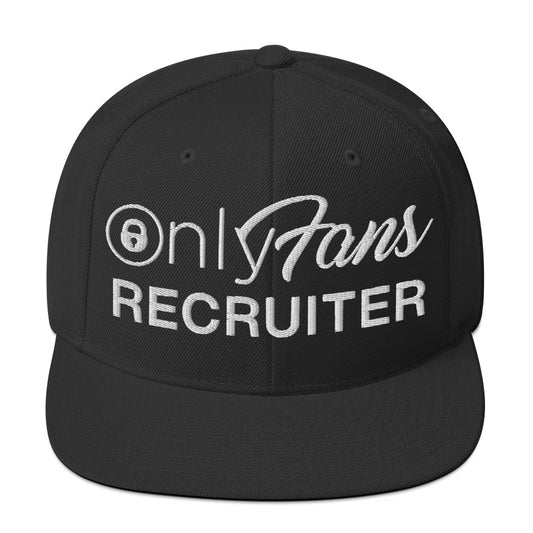 Onlyfans Recruiter Snapback Unisex Hat Embroidery One Size Cap Old style Logo