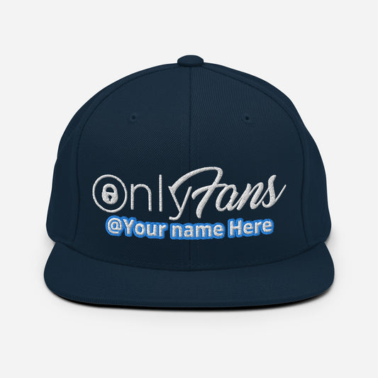 Onlyfans Personalized Custom Snapback Hat