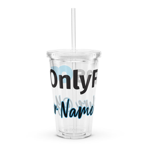 Onlyfans Personalized Thirst Trap Deluxe: Custom Clear plastic tumbler