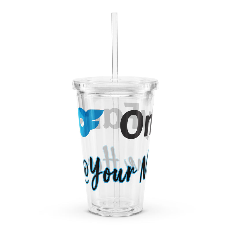 Onlyfans Personalized Thirst Trap Deluxe: Custom Clear plastic tumbler