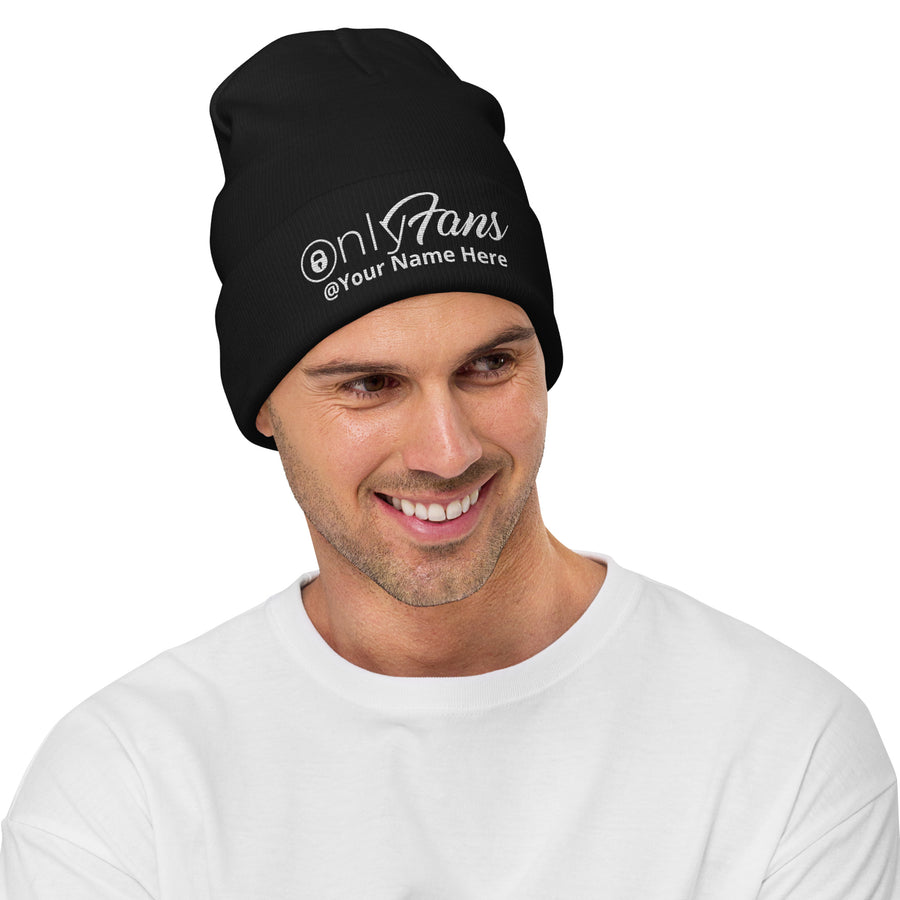 Onlyfans Personalized Custom Embroidered Beanie Unisex Men Women