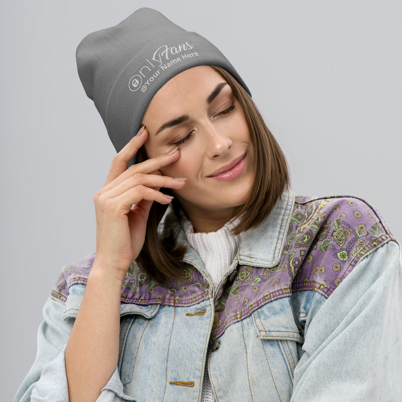 Onlyfans Personalized Custom Embroidered Beanie Unisex Men Women - Attire T LLC