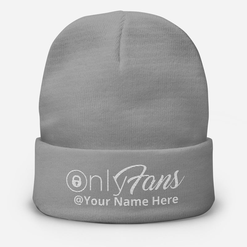 Onlyfans Personalized Custom Embroidered Beanie Unisex Men Women - Attire T LLC