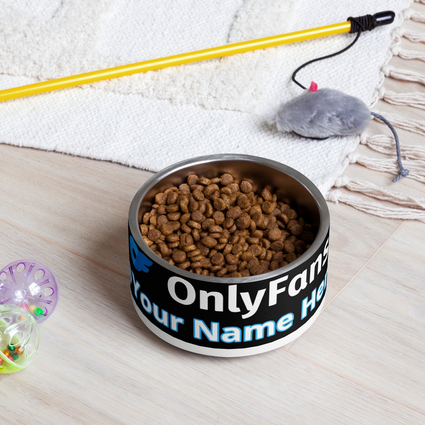 Onlyfans Personalized Custom Stainless Steel Pamper Your Pet's Palate with Pleasure: Onlyfans Exclusive Custom Pet Bowl