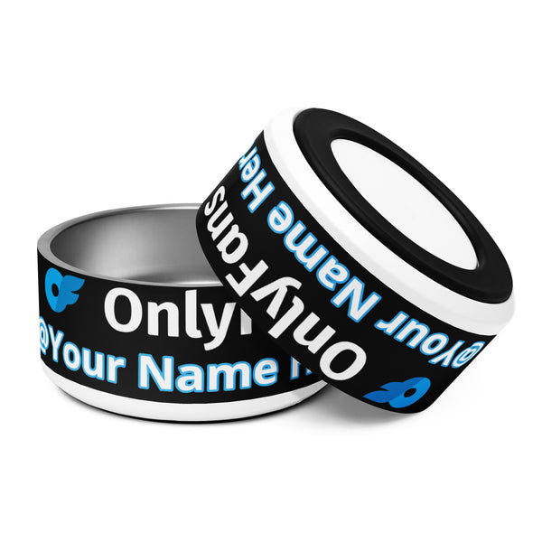 Onlyfans Personalized Custom Stainless Steel Pamper Your Pet's Palate with Pleasure: Onlyfans Exclusive Custom Pet Bowl