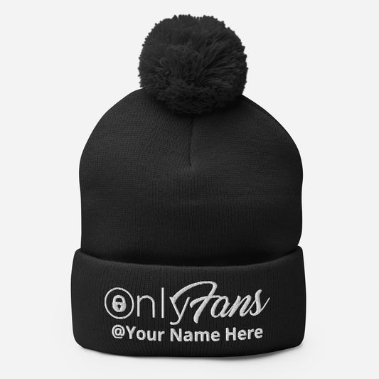 Onlyfans Personalized Custom Gender Neutral Unisex Pom-Pom Beanie