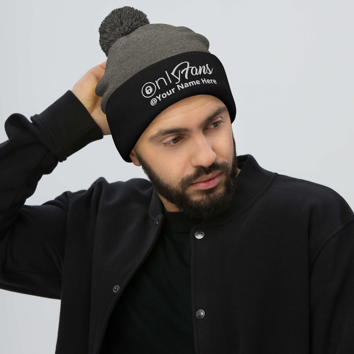 Onlyfans Personalized Custom Gender Neutral Unisex Pom-Pom Beanie
