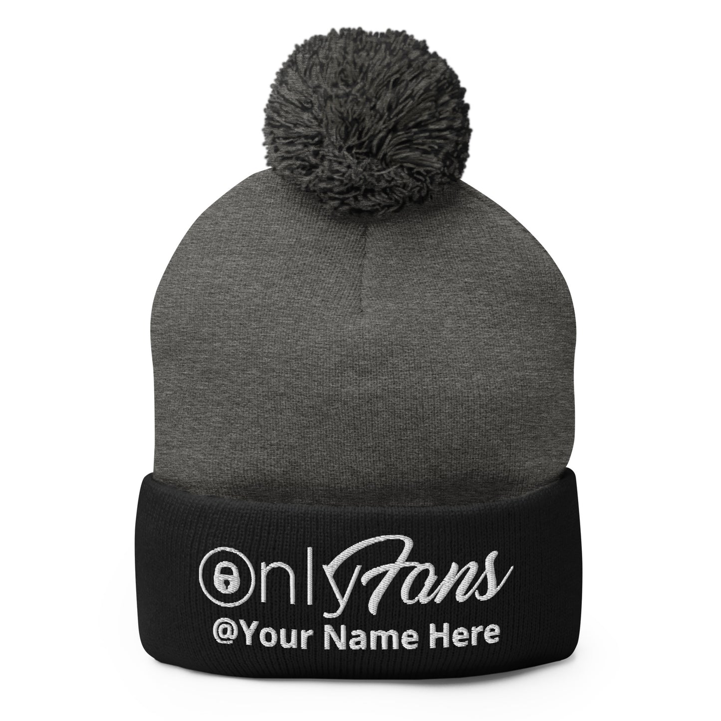 Onlyfans Personalized Custom Gender Neutral Unisex Pom-Pom Beanie