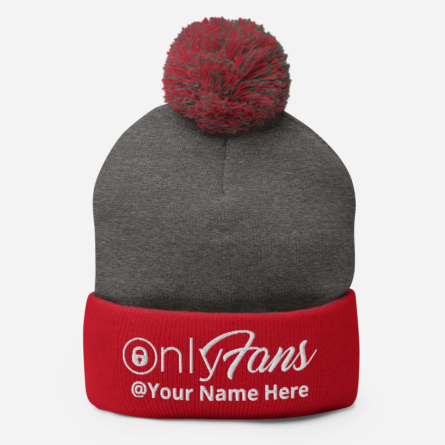 Onlyfans Personalized Custom Gender Neutral Unisex Pom-Pom Beanie