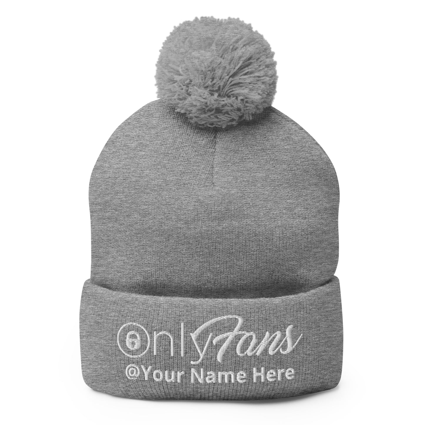 Onlyfans Personalized Custom Gender Neutral Unisex Pom-Pom Beanie