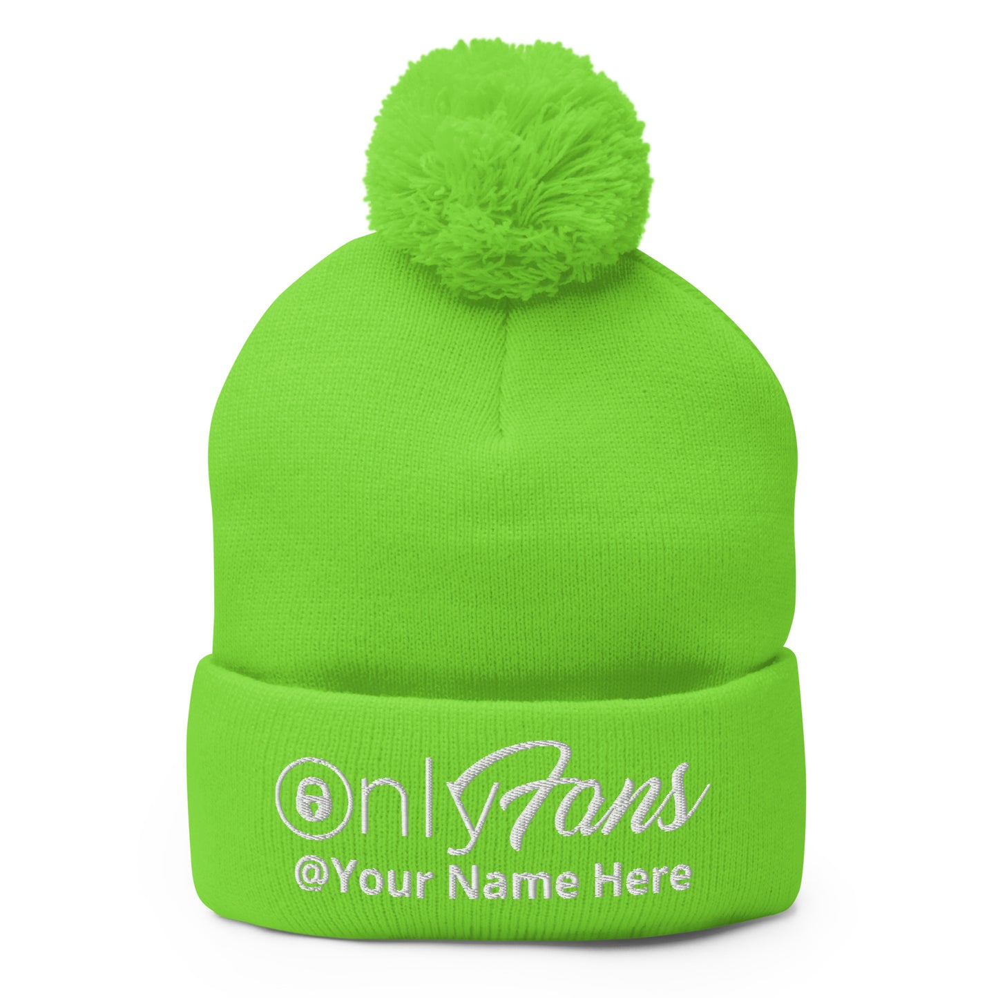 Onlyfans Personalized Custom Gender Neutral Unisex Pom-Pom Beanie