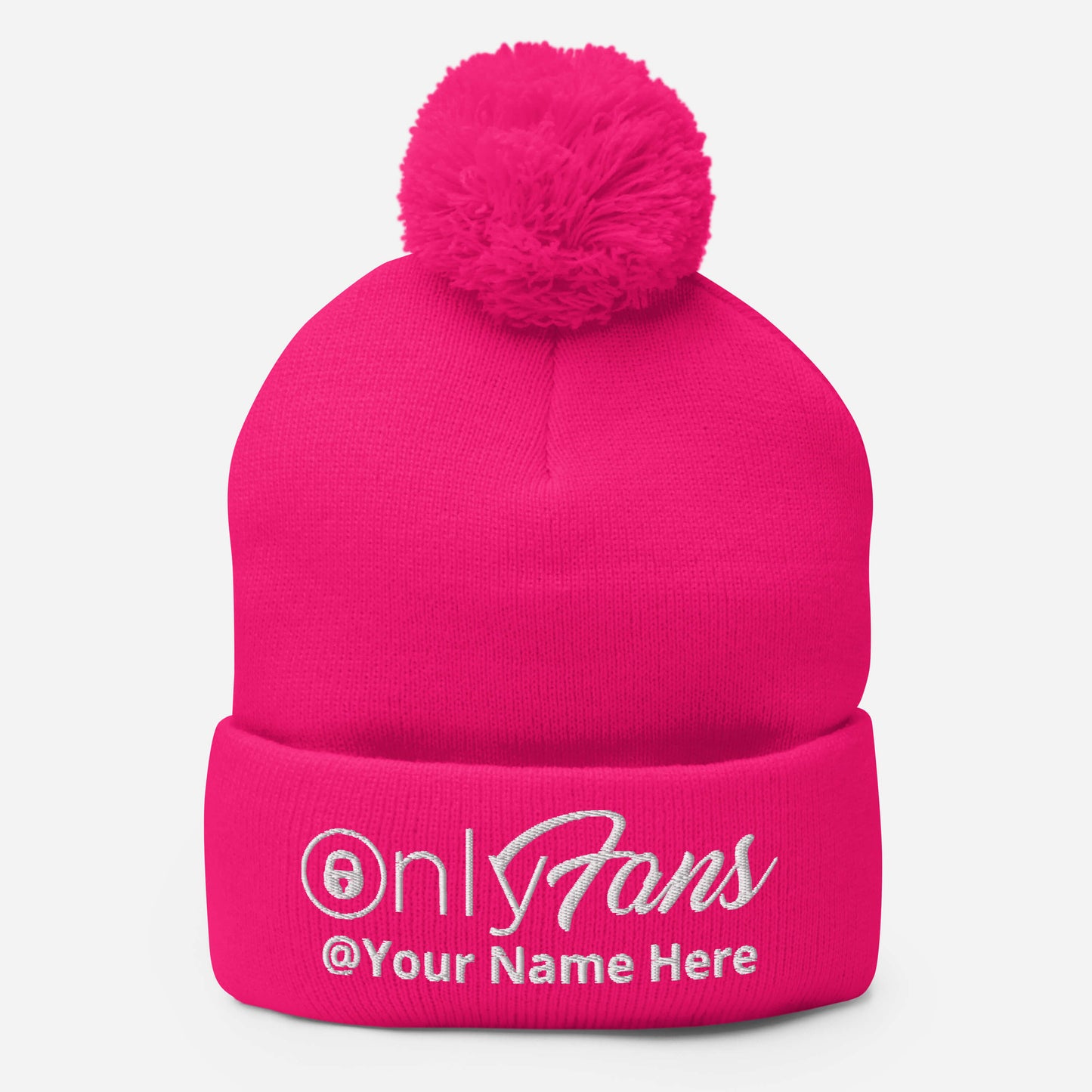 Onlyfans Personalized Custom Gender Neutral Unisex Pom-Pom Beanie
