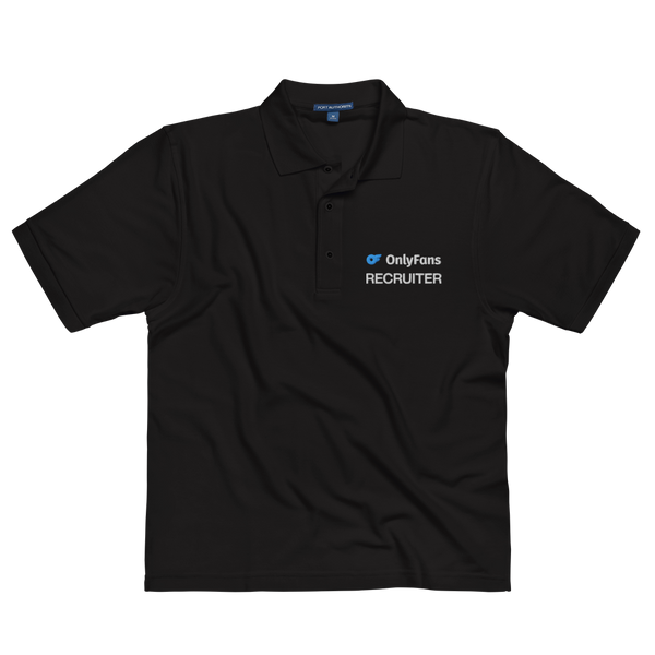 Onlyfans Recruiter Custom Embroidered Men's Premium Plain Polo New Style Logo